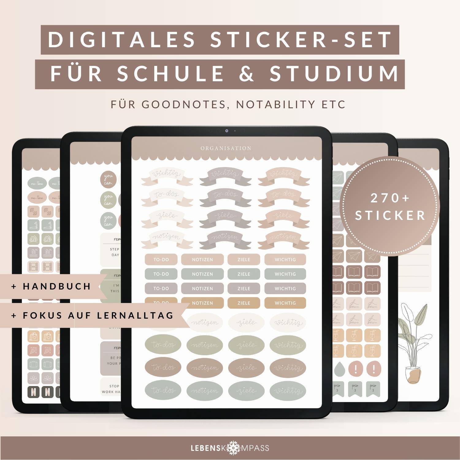 Digitales Sticker-Set - PDF mit Hyperlinks