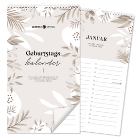 Geburtstagskalender – Immerwährender Wandkalender