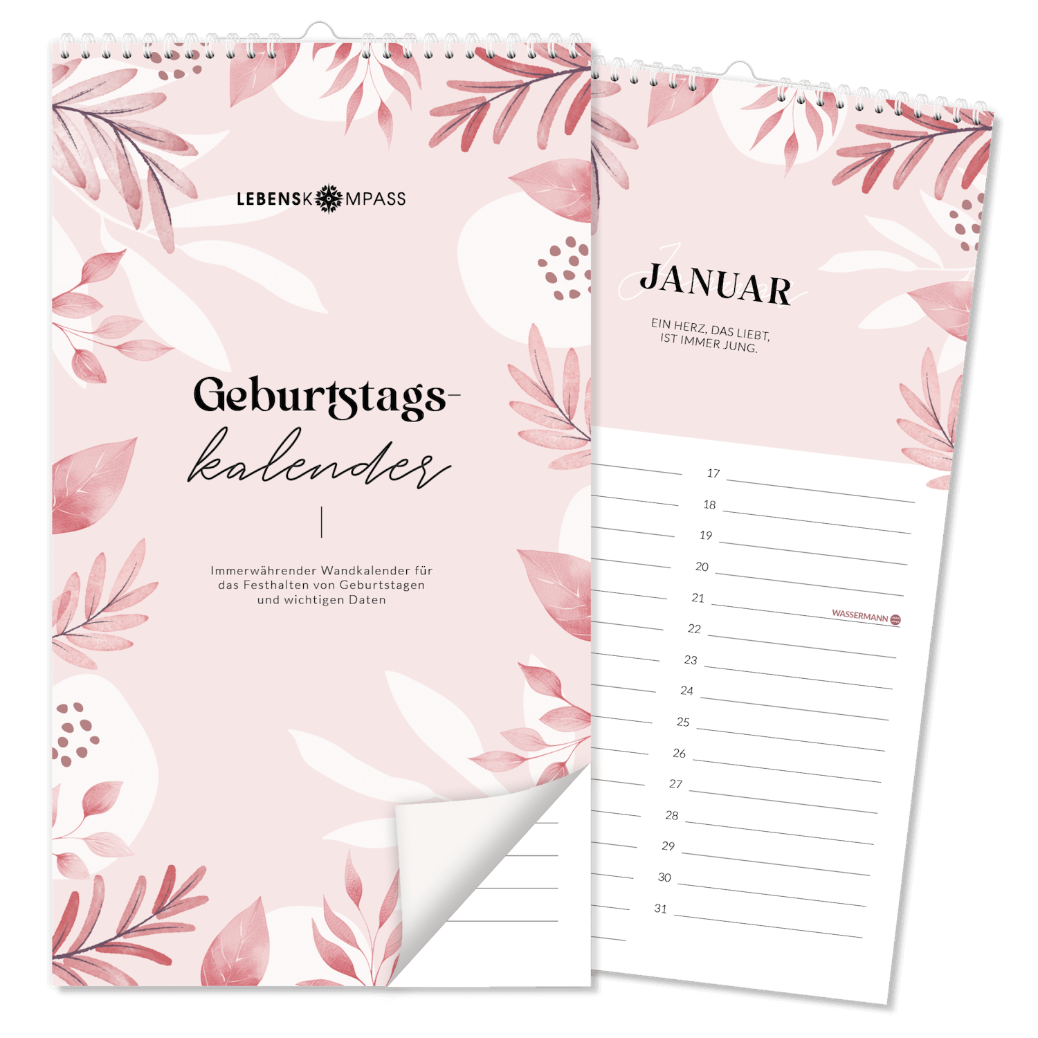 Geburtstagskalender – Immerwährender Wandkalender