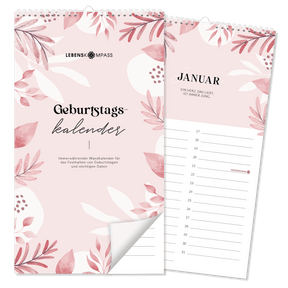 Geburtstagskalender – Immerwährender Wandkalender