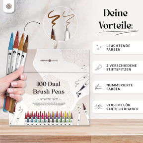 Dual Brush Pens - Bunte Pinselstifte Set