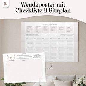 Hochzeitsplaner mit Poster
