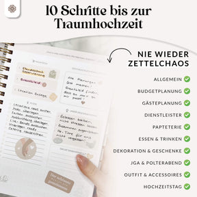 Hochzeitsplaner mit Poster