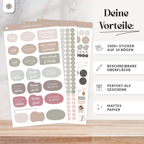 Sticker Set für Kalender & Bullet Journaling