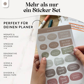 Sticker Set für Kalender & Bullet Journaling
