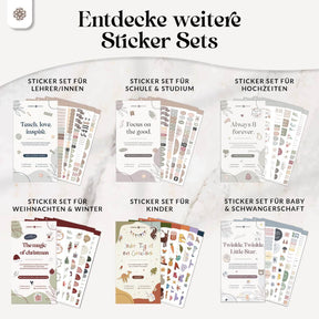 Sticker Set für Kalender & Bullet Journaling