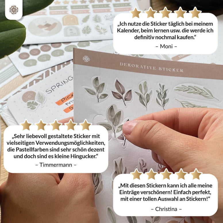 Sticker Set für Kalender & Bullet Journaling