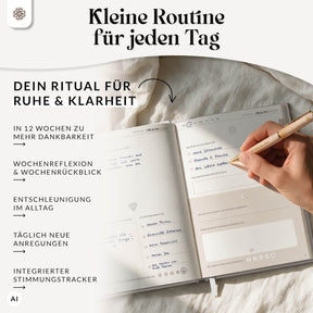 Dankbarkeitstagebuch - Das 12 Wochen Tagebuch