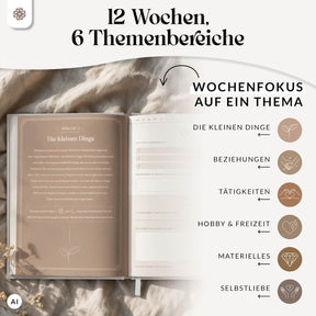 Dankbarkeitstagebuch - Das 12 Wochen Tagebuch