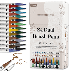 Dual Brush Pens - Bunte Pinselstifte Set