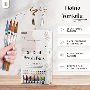 Dual Brush Pens - Bunte Pinselstifte Set