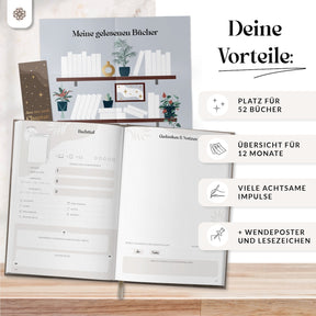 Buchjournal mit Poster