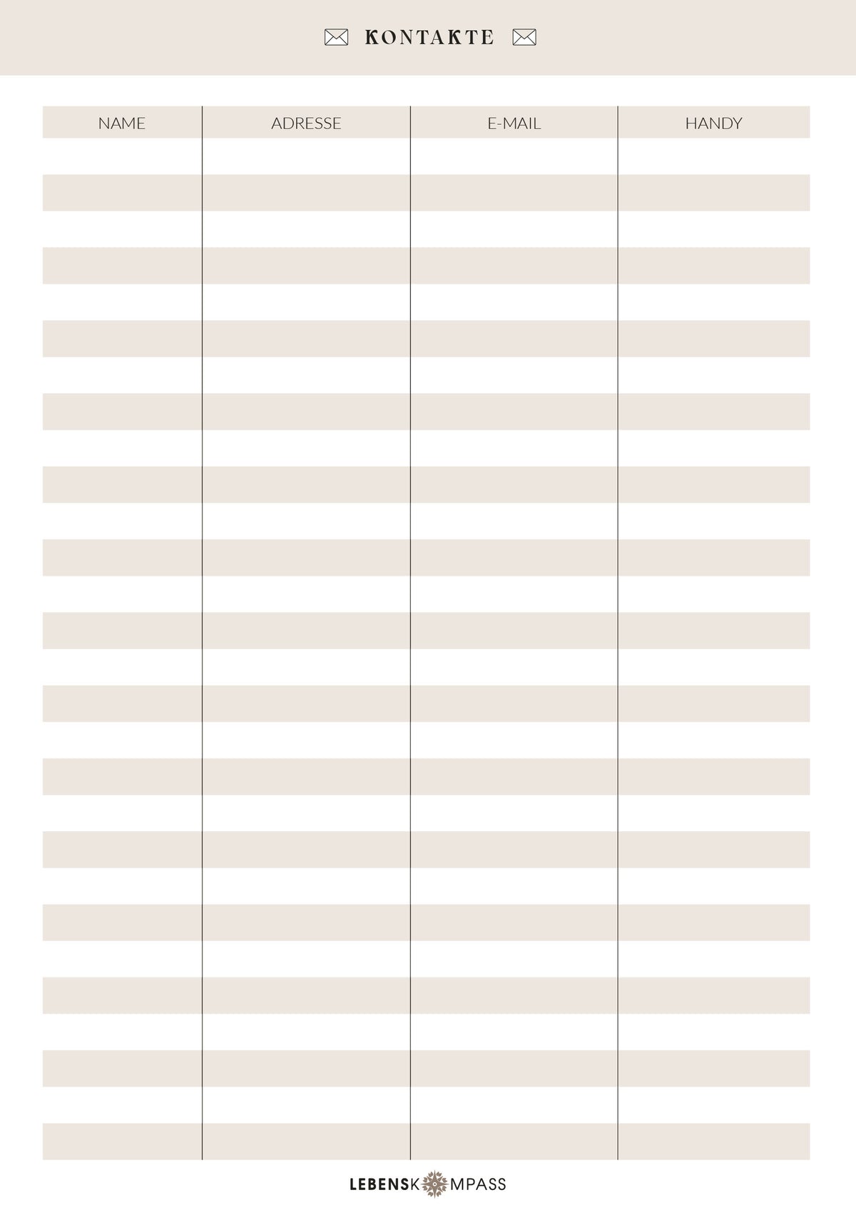 Goodies Freundebuch Erwachsene - Kontaktliste.jpg__PID:c9685d36-04a1-4b26-aec4-4615ed667953