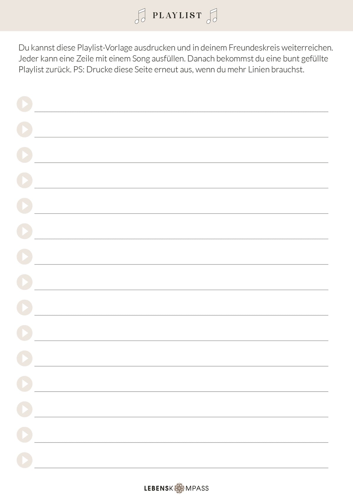 Goodies Freundebuch Erwachsene - Playlist.jpg__PID:685d3604-a16b-462e-8446-15ed667953cf