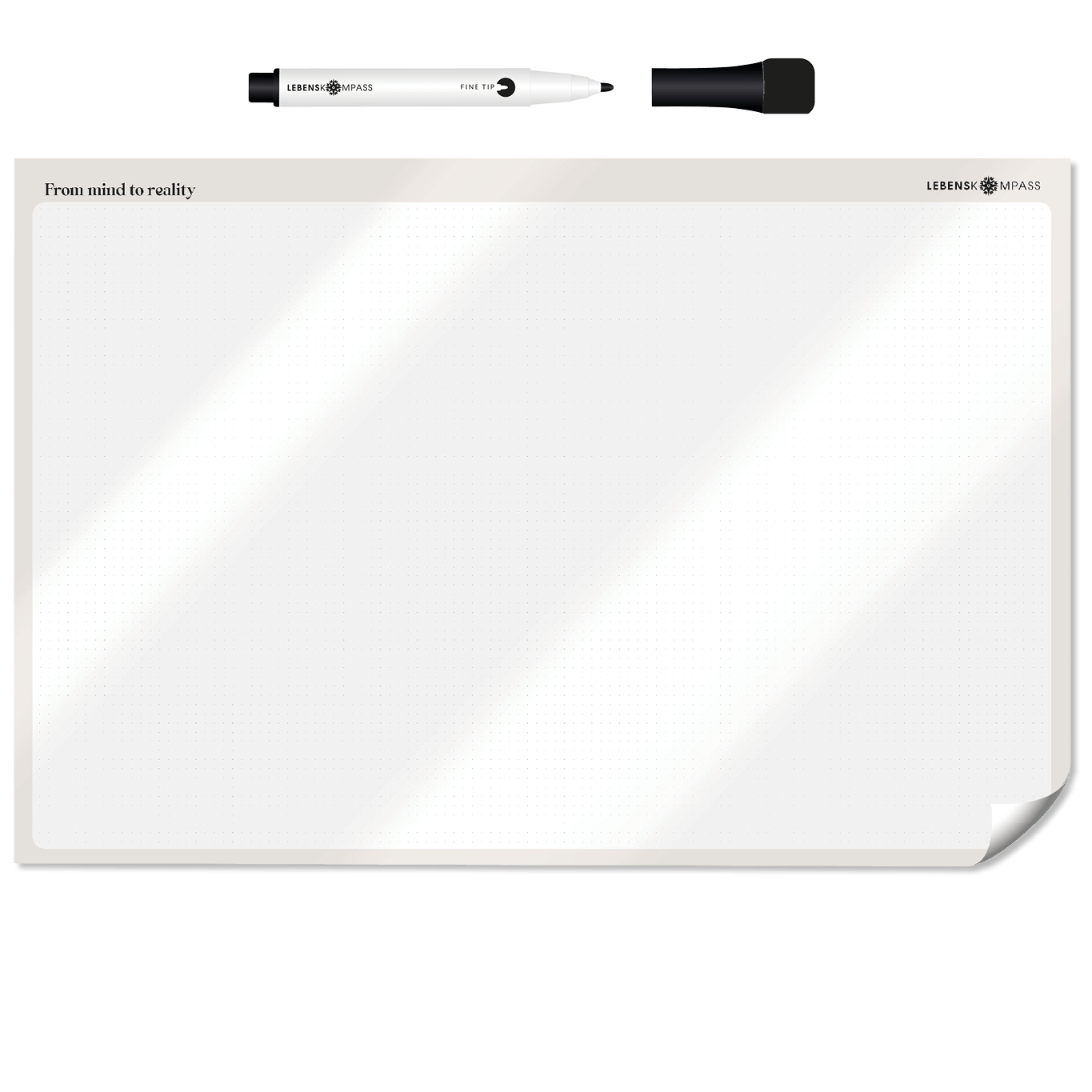 FlexiPlan® Whiteboard - Selbsthaftend