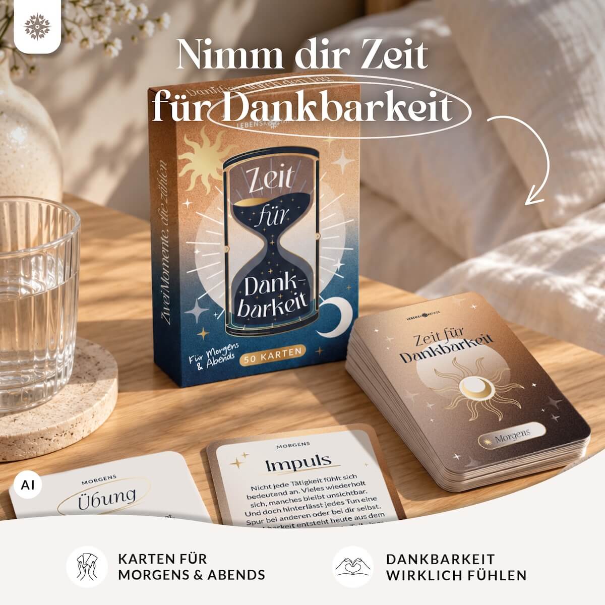 Dankbarkeitskarten – Set mit 50 Karten