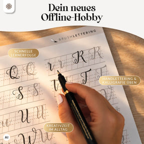 "Handlettering Starter"-Set (Buch + Stifte)
