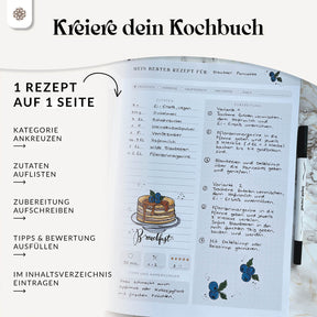 DIY Rezeptbuch zum Selberschreiben