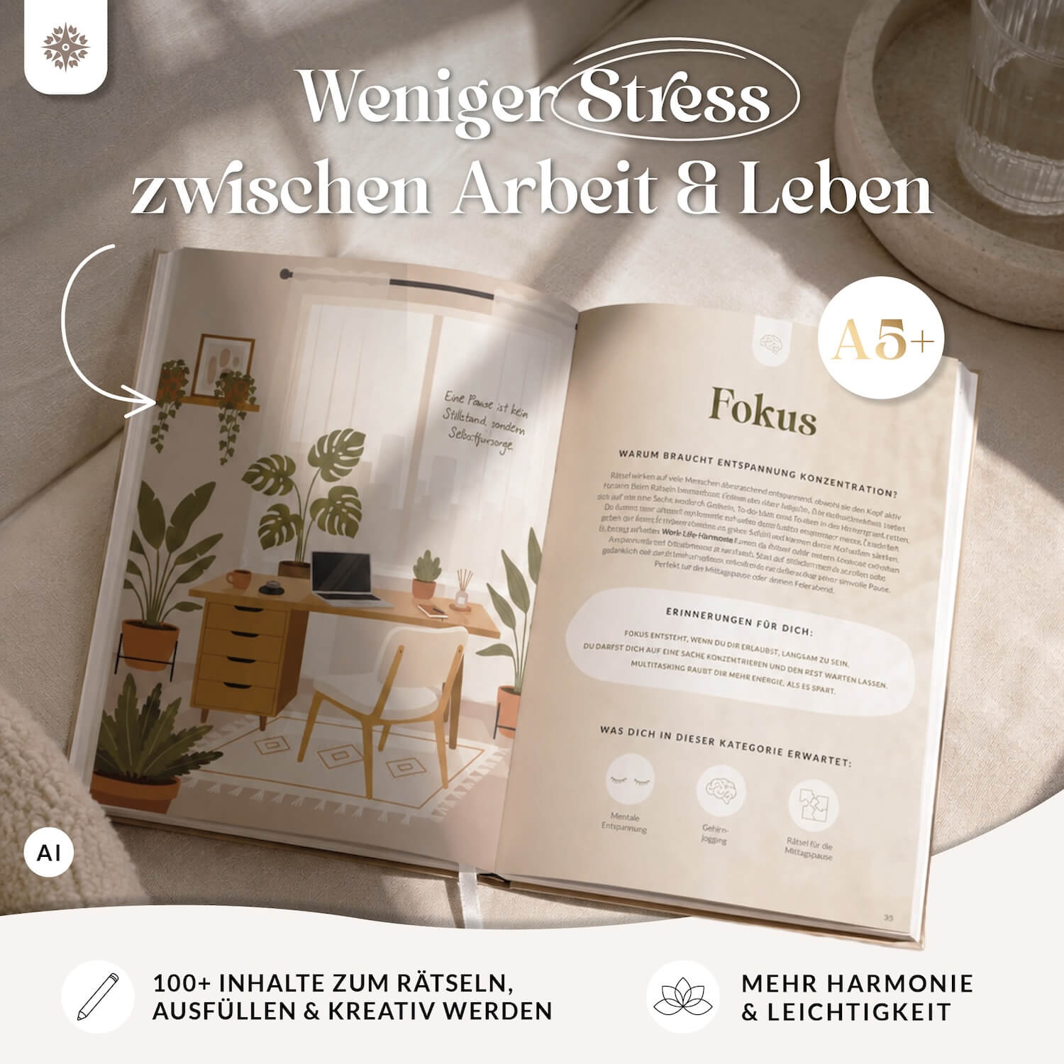 Beschäftigungsbuch Work-Life-Balance - 100+ Ideen