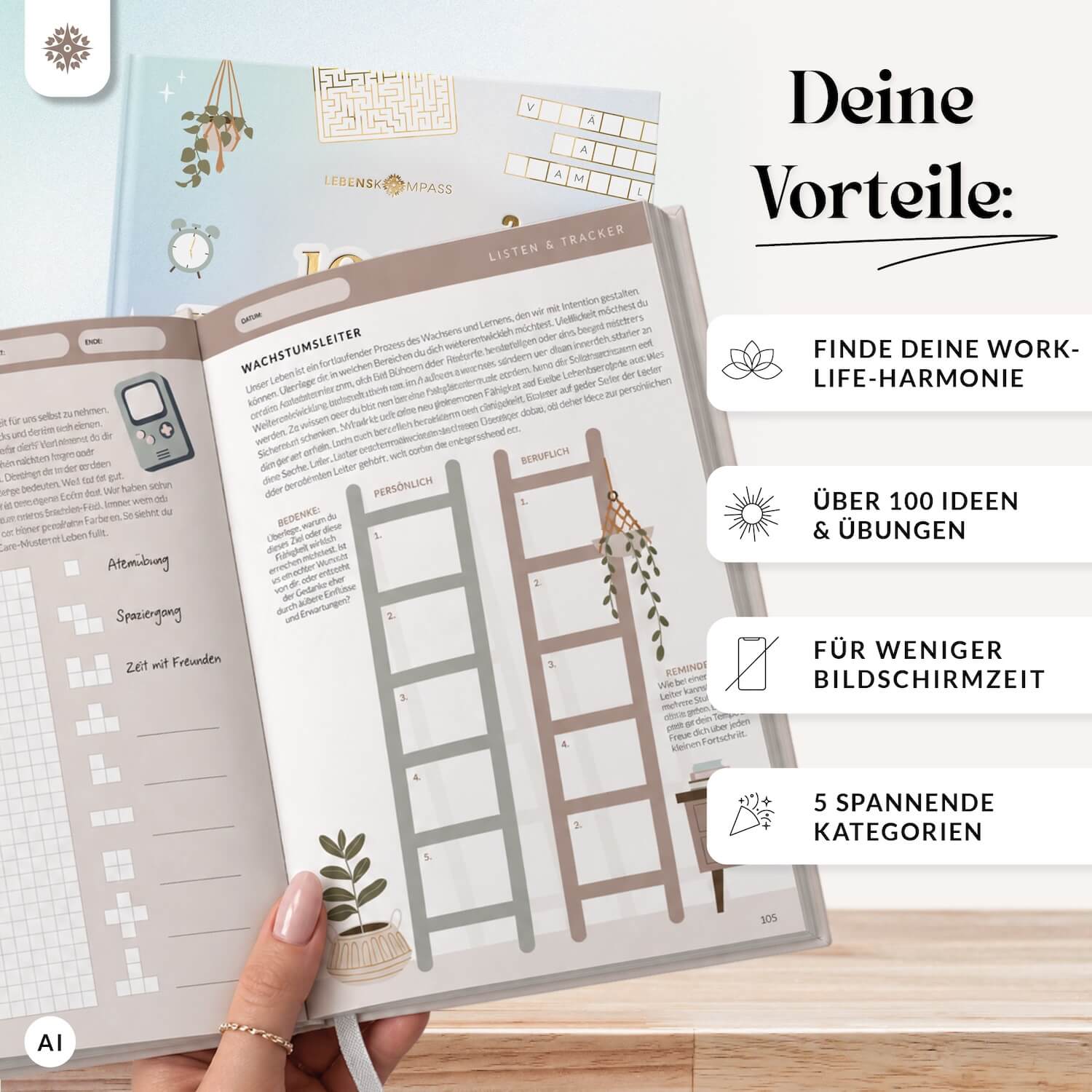 Beschäftigungsbuch Work-Life-Balance - 100+ Ideen