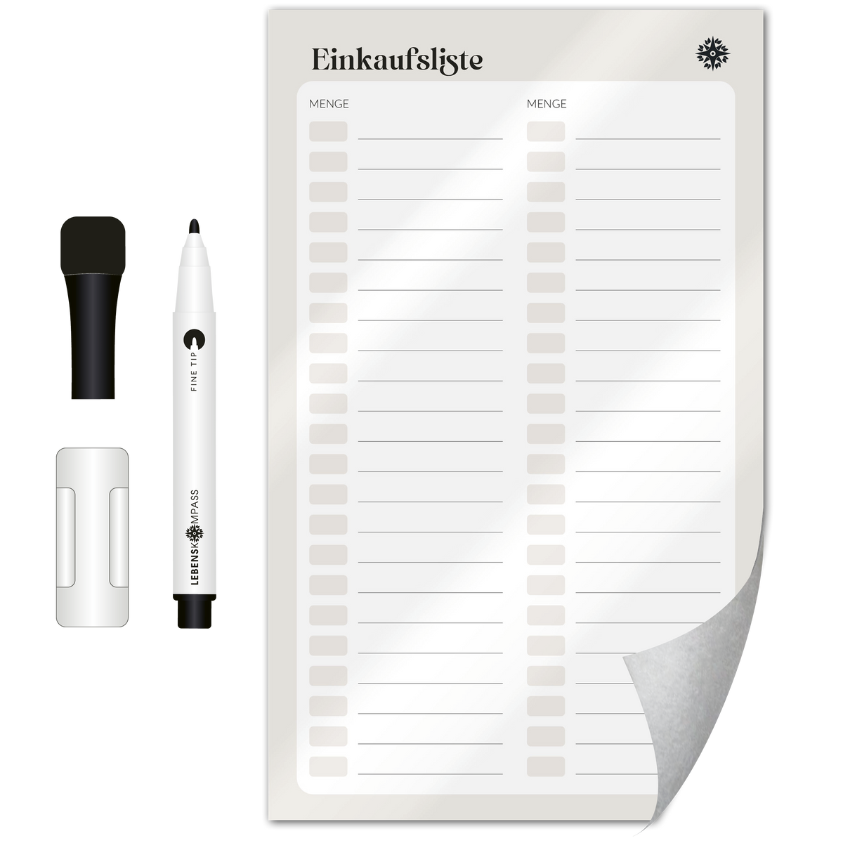 FlexiPlan® Einkaufsliste - Selbsthaftend