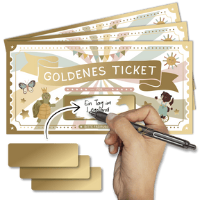 Goldenes Ticket - Gutschein zum Freirubbeln