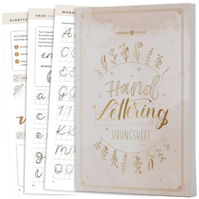 Handlettering Übungsheft für Anfänger