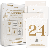 Adventskalender Kartenset zum Aufhängen mit Goldprägung
