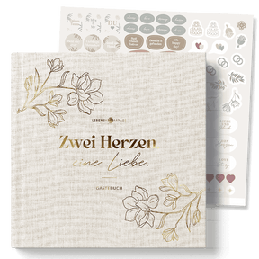Gästebuch für die Hochzeit mit Fragen