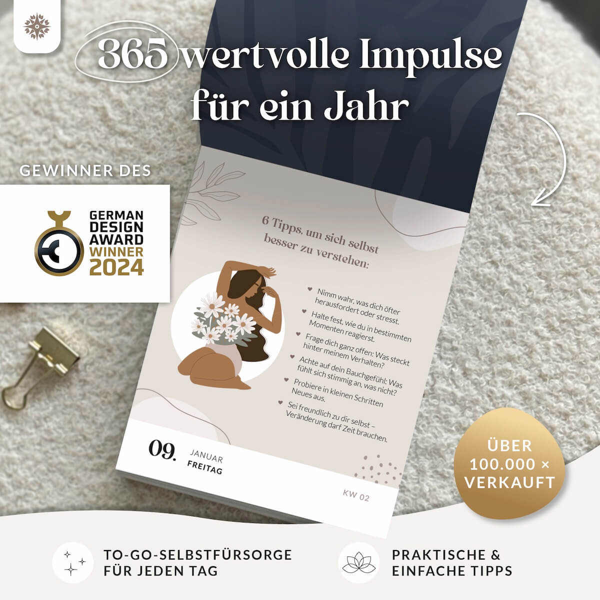 Abreißkalender 2026 - 365 Tage Achtsamkeit