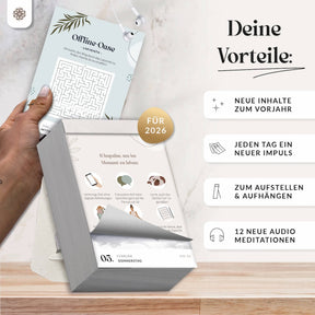Abreißkalender 2026 - 365 Tage Achtsamkeit