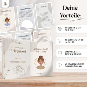 Achtsamkeitskarten - Set mit 40 Karten