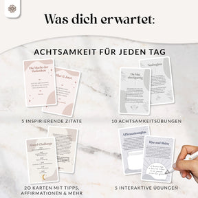 Achtsamkeitskarten - Set mit 40 Karten