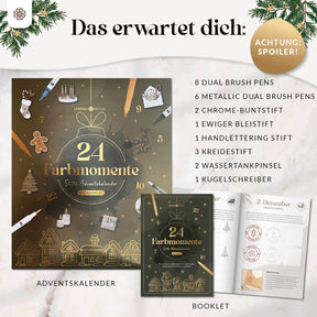 Kreativer Adventskalender mit 24 Stiften