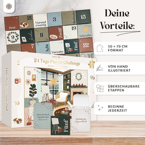 Adventskalender Puzzle - 24 Tage Puzzle-Challenge