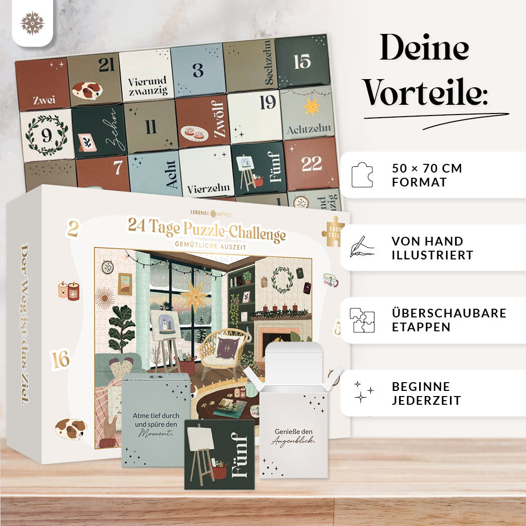 Adventskalender Puzzle - 24 Tage Puzzle-Challenge