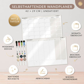 FlexiPlan - Selbsthaftender Wandplaner