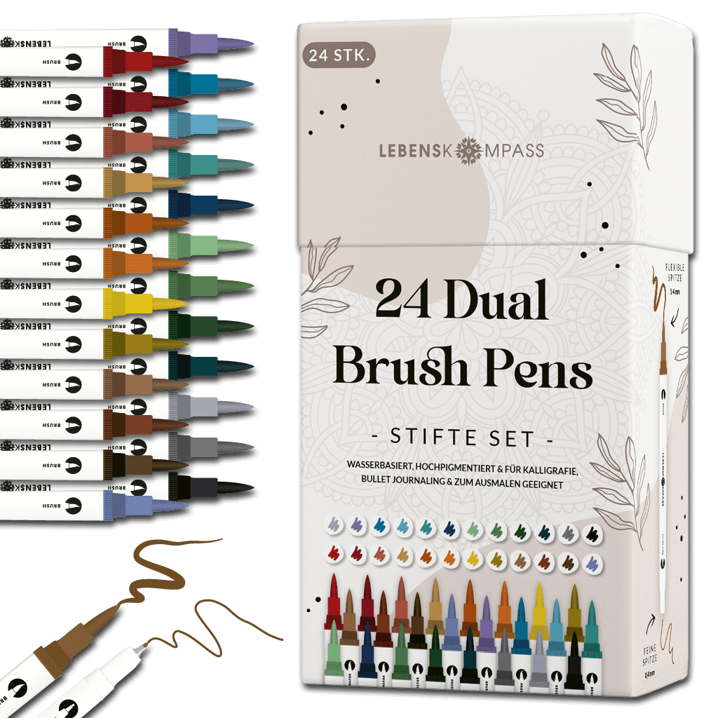 Dual Brush Pens - Bunte Pinselstifte Set