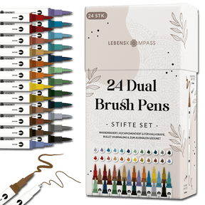 Dual Brush Pens - Bunte Pinselstifte Set