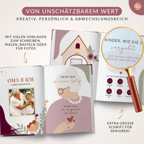 Ein Buch über Dich "Oma & Opa" - Zum Ausfüllen und Verschenken