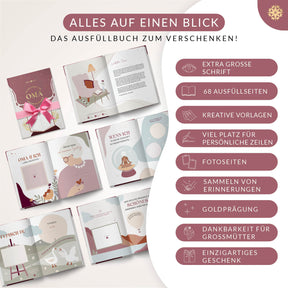 Ein Buch über Dich "Oma & Opa" - Zum Ausfüllen und Verschenken