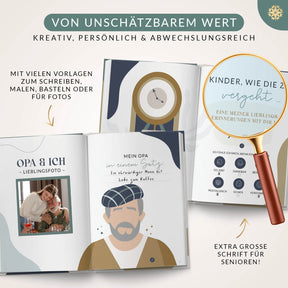 Ein Buch über Dich "Oma & Opa" - Zum Ausfüllen und Verschenken
