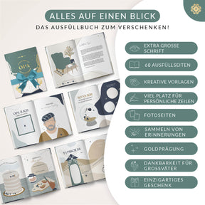 Ein Buch über Dich "Oma & Opa" - Zum Ausfüllen und Verschenken