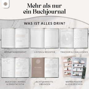 Buchjournal mit Poster