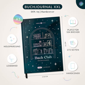 Buchjournal XXL mit Poster - 104 Bücher