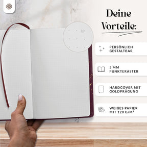 Bullet Journal "SLIM" DIN A5 - Notizbuch mit Punktraster