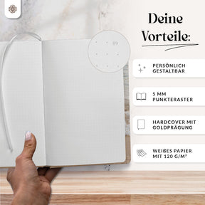 Bullet Journal "SLIM" DIN A5 - Notizbuch mit Punktraster