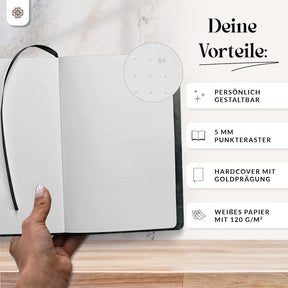 Bullet Journal "SLIM" DIN A5 - Notizbuch mit Punktraster