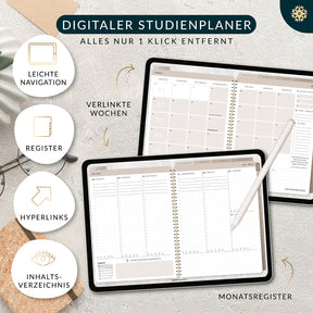 Digitaler Studienplaner - PDF mit Hyperlinks