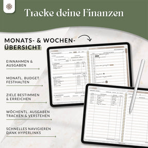 Digitaler Finanzplaner - PDF mit Hyperlinks